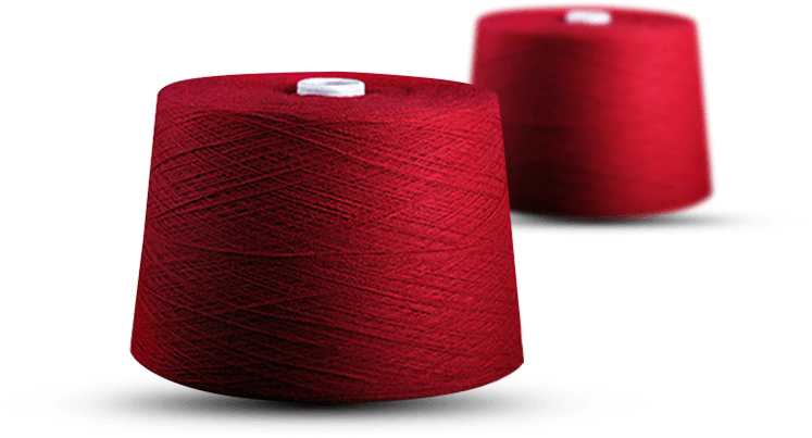 Färgat polyestergarn